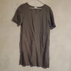 Elegant Olive Green Dress